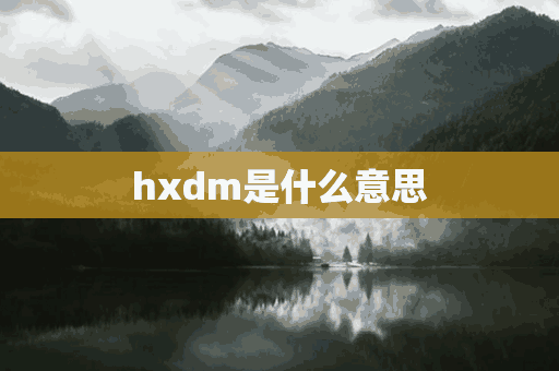 hxdm是什么意思